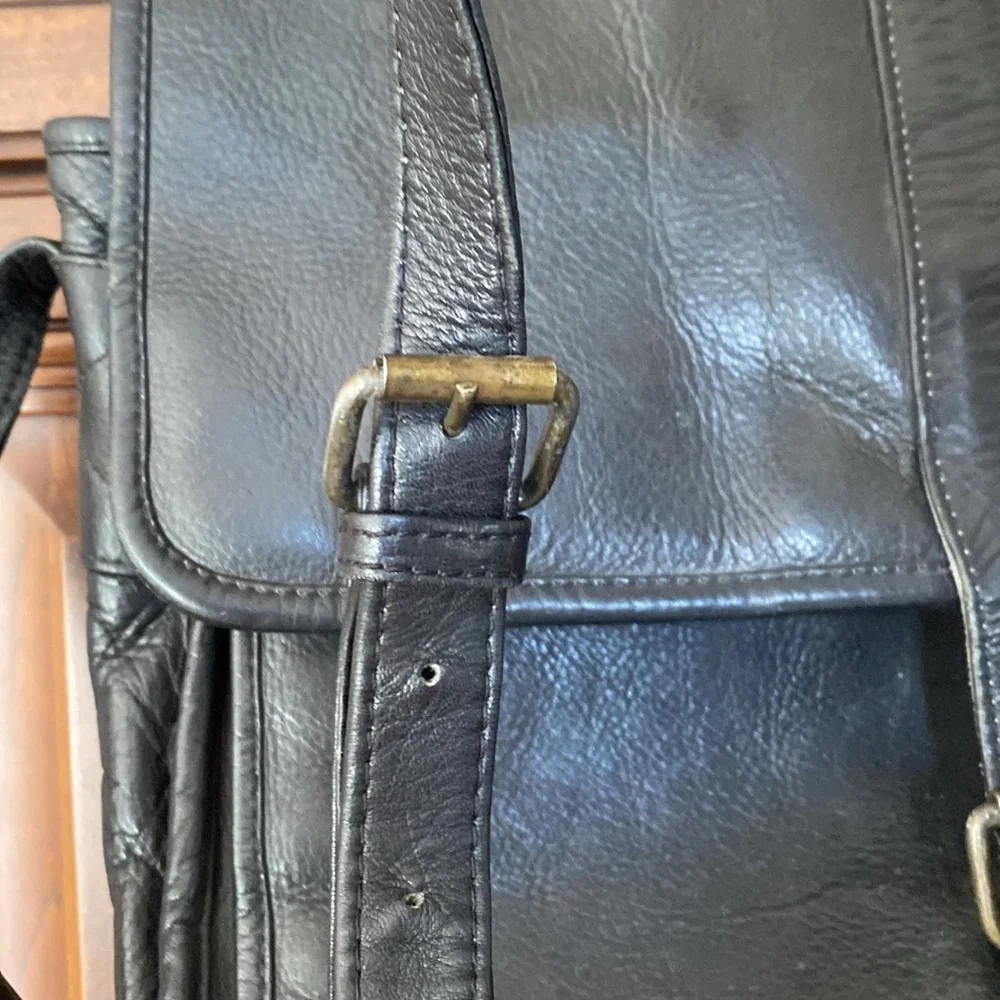 LEATHER CLAVA AMERICAN Satchel Bag